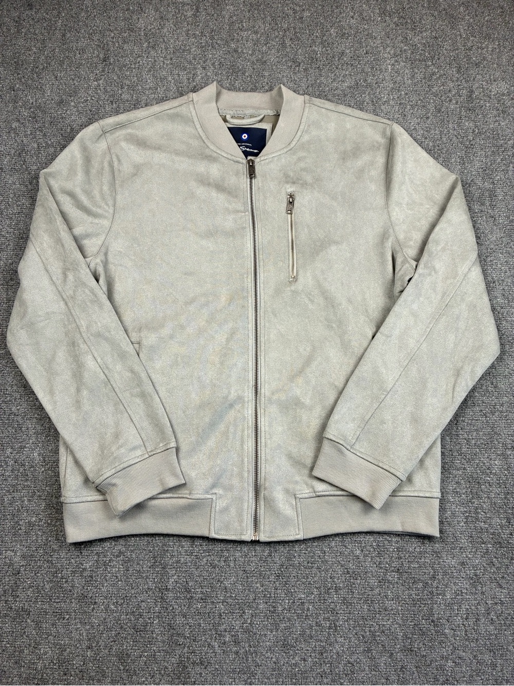 Ben Sherman Men's Faux Suede Bomber Jacket